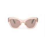 A PAIR OF MIU MIU PINK & BLUE SUNGLASSES