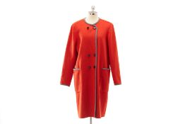 AN L.K.BENNETT 'CT SERENO' CARDINAL CASHMERE COAT