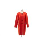 AN L.K.BENNETT 'CT SERENO' CARDINAL CASHMERE COAT