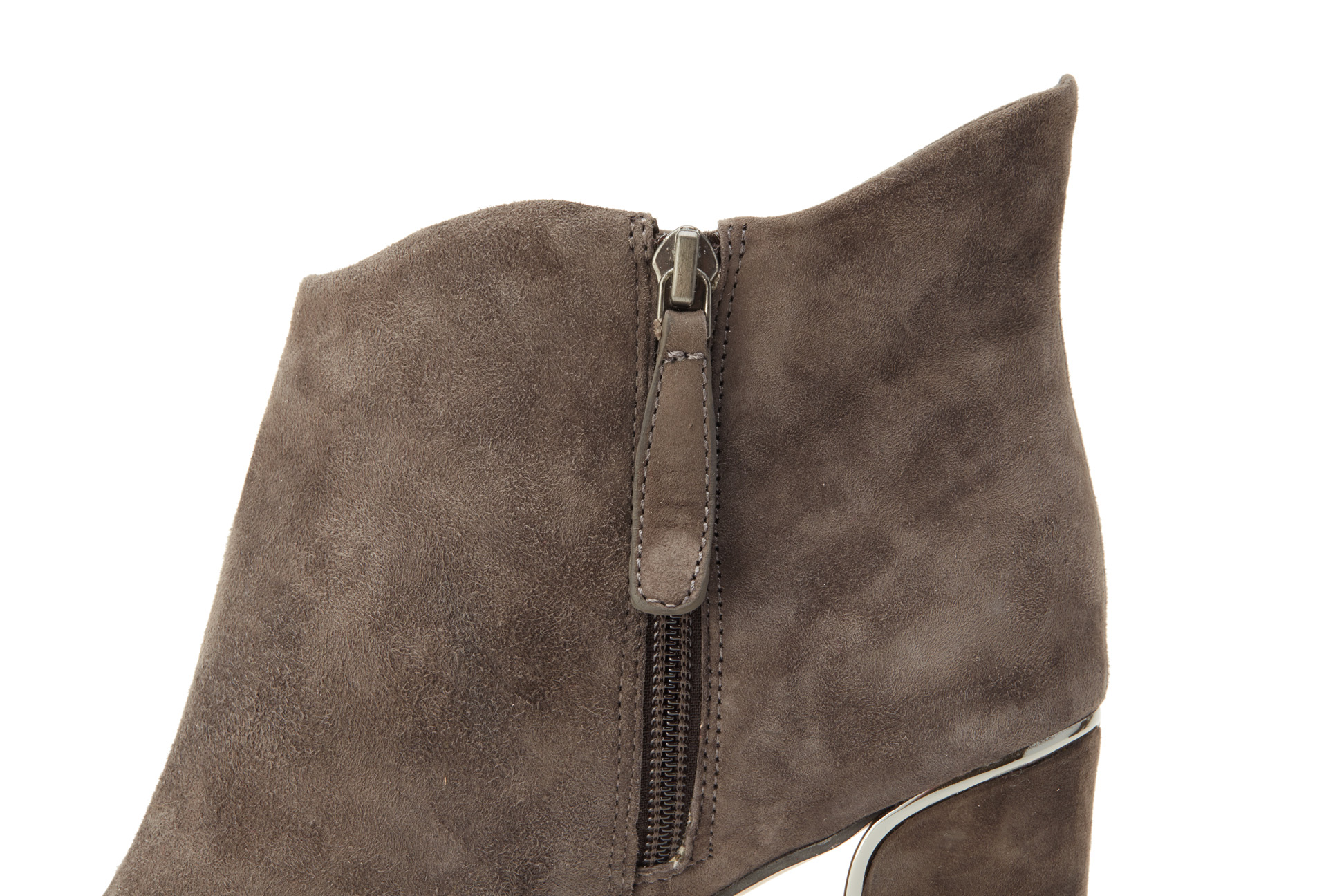 A PAIR OF JOHN CAMUTO GREY 'GRACE' BOOTS US 10 - Image 3 of 4