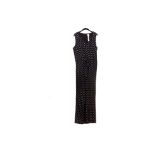 A CHICOS BLACK & WHITE POLKADOT JUMPSUIT