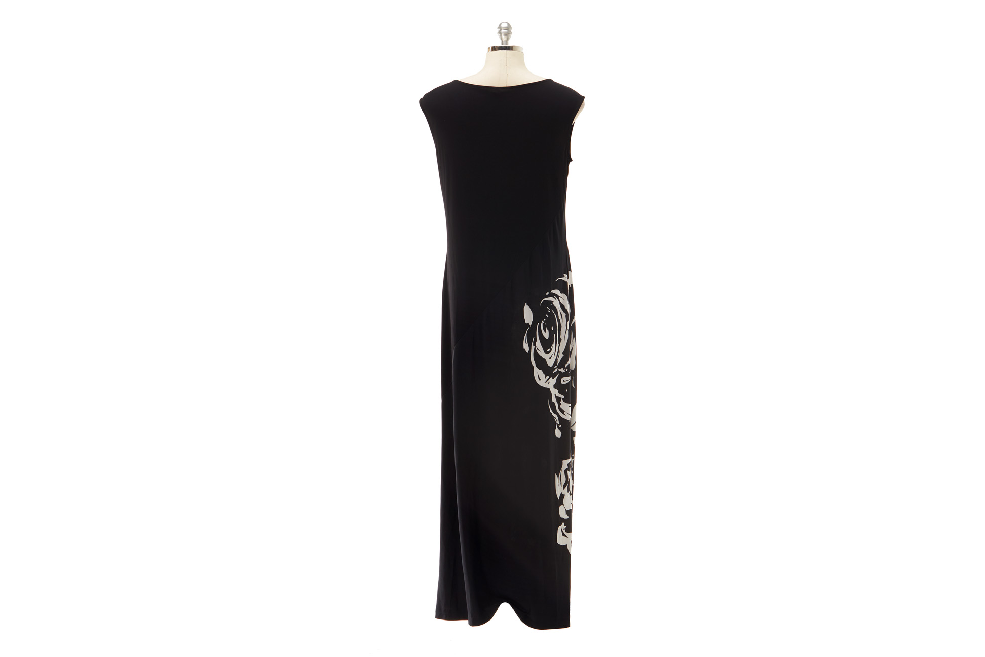 A BLACK LABEL BY CHICOS LONG BLACK DRESS - Image 3 of 3