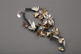 A VILAIWAN FLORAL SCULPTURAL STATEMENT NECKLACE