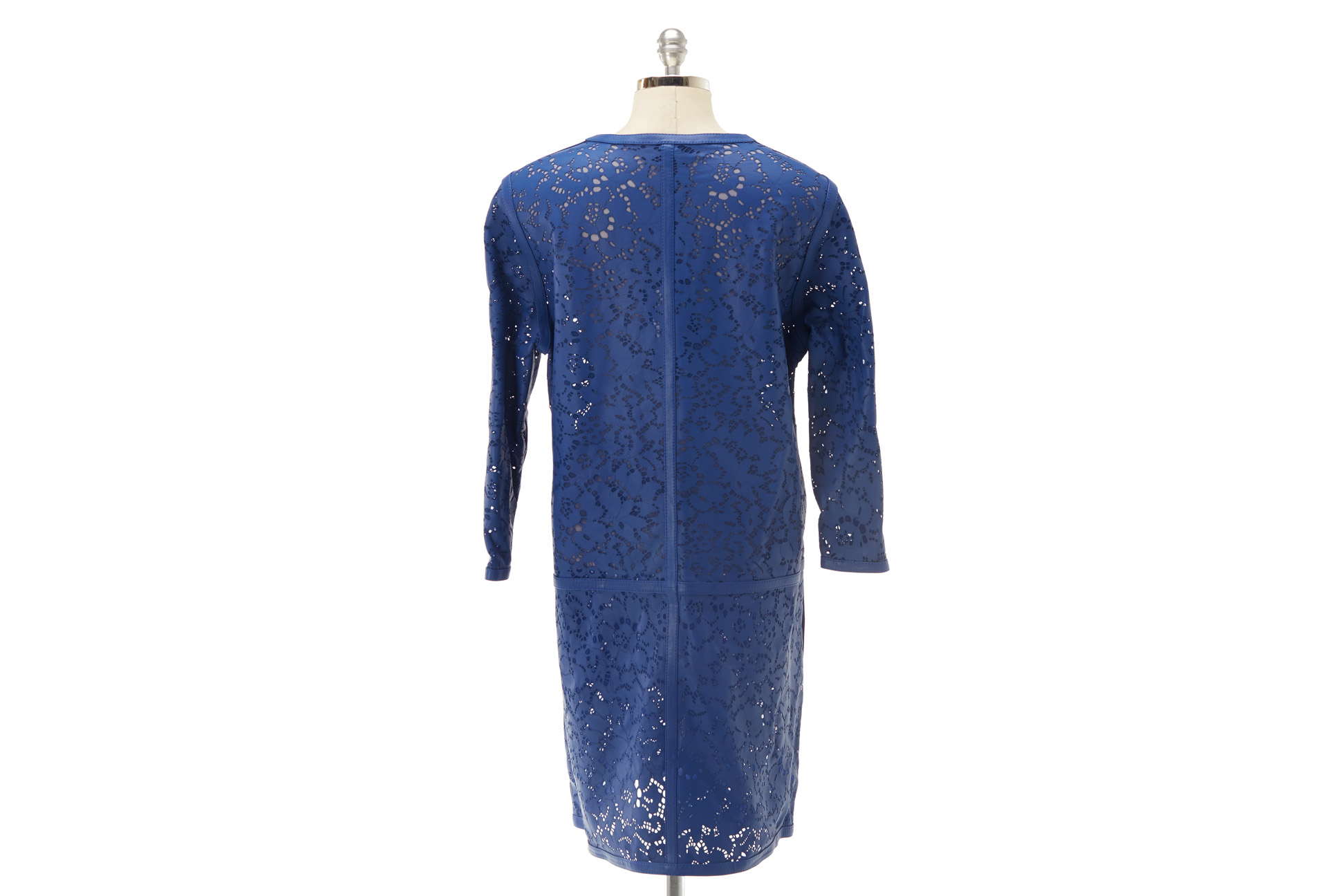 A ESCADA BLUE 'LEPSOM' COAT - Image 3 of 4