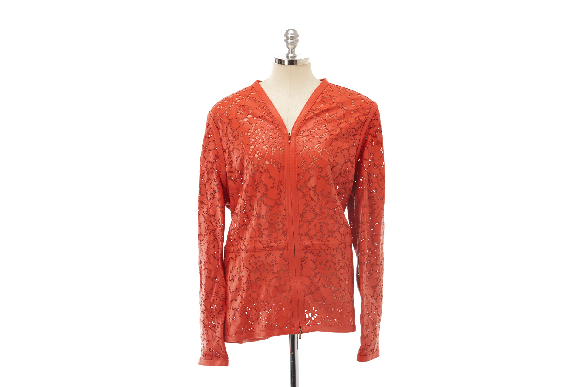 AN ESCADA 'LASCOT GLADIOLA' LEATHER JACKET