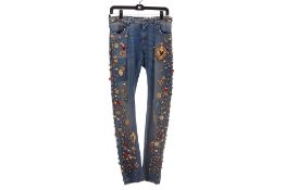 A PAIR OF DOLCE & GABBANA 'AVIO CHIARO' JEANS