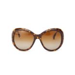 A PAIR OF CHANEL TORTOISE SHELL SUNGLASSES