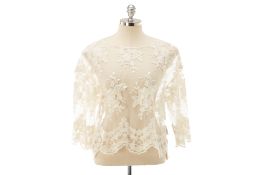 A CHELSEA28 OFF WHITE LACE TOP