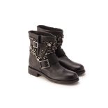 A PAIR OF JIMMY CHOO 'CRYSTAL YOUTH' BOOTS EU 38