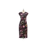 A TED BAKER BLACK & FLORAL DRESS