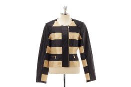 A BLACK LABEL BY CHICOS BLACK & GOLD JACKET