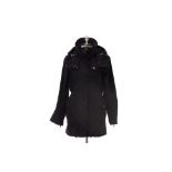 A BURBERRY BLACK HOODED PARKA