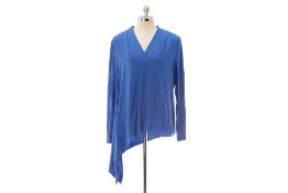 AN ESCADA BLUE 'NIKKA' BLOUSE