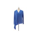 AN ESCADA BLUE 'NIKKA' BLOUSE