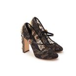 A PAIR OF DOLCE & GABBANA 'MARY JANE' PUMPS EU 38