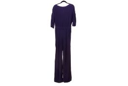 A DVF 'DEZI PURPLE HAZE' JUMPSUIT