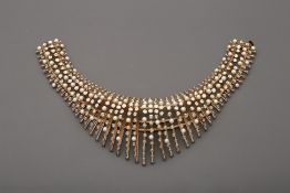 A CHRISTIAN DIOR DIAMANTÉ & PEARL ENCRUSTED COLLAR