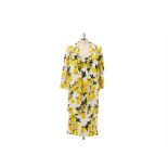 A DOLCE & GABBANA 'CAPPOTTO' SICILY LEMON PRINT MIDI JACKET