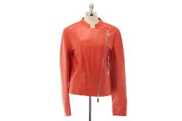 AN ESCADA ORANGE 'LUISE' JACKET