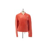 AN ESCADA ORANGE 'LUISE' JACKET