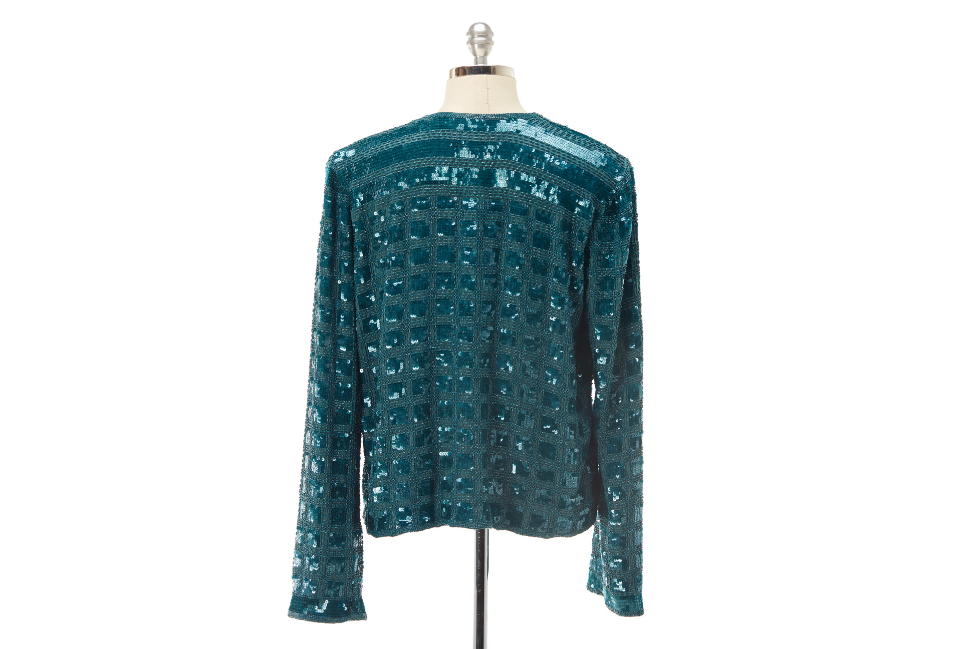 A CALYPSO ST BARTH SEQUINNED SILK CARDIGAN - Image 3 of 3