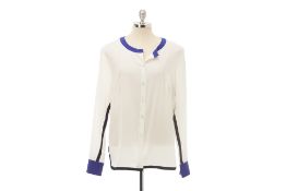 AN ESCADA 'NENDI' SILK BLOUSE