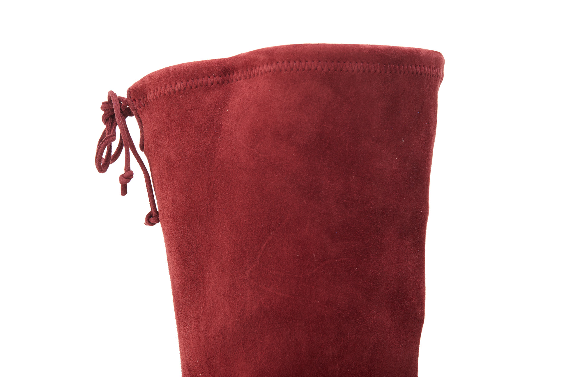 A PAIR OF STUART WEITZMAN BURGUNDY BOOTS US 10 - Image 3 of 4