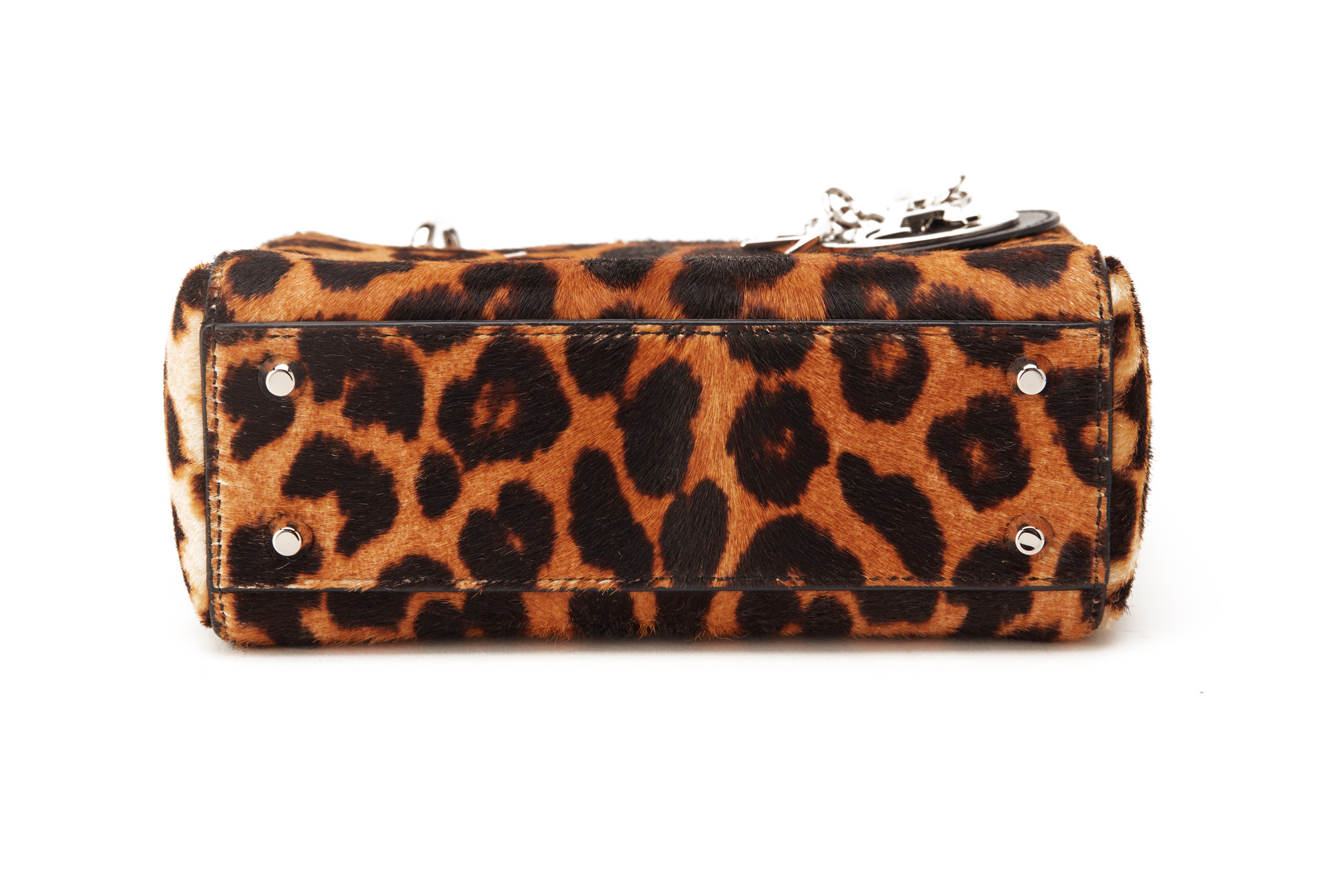 A CHRISTIAN DIOR LEOPARD PRINT MINI LADY DIOR - Image 4 of 5