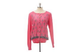 A JUICY COUTURE PINK CARDIGAN