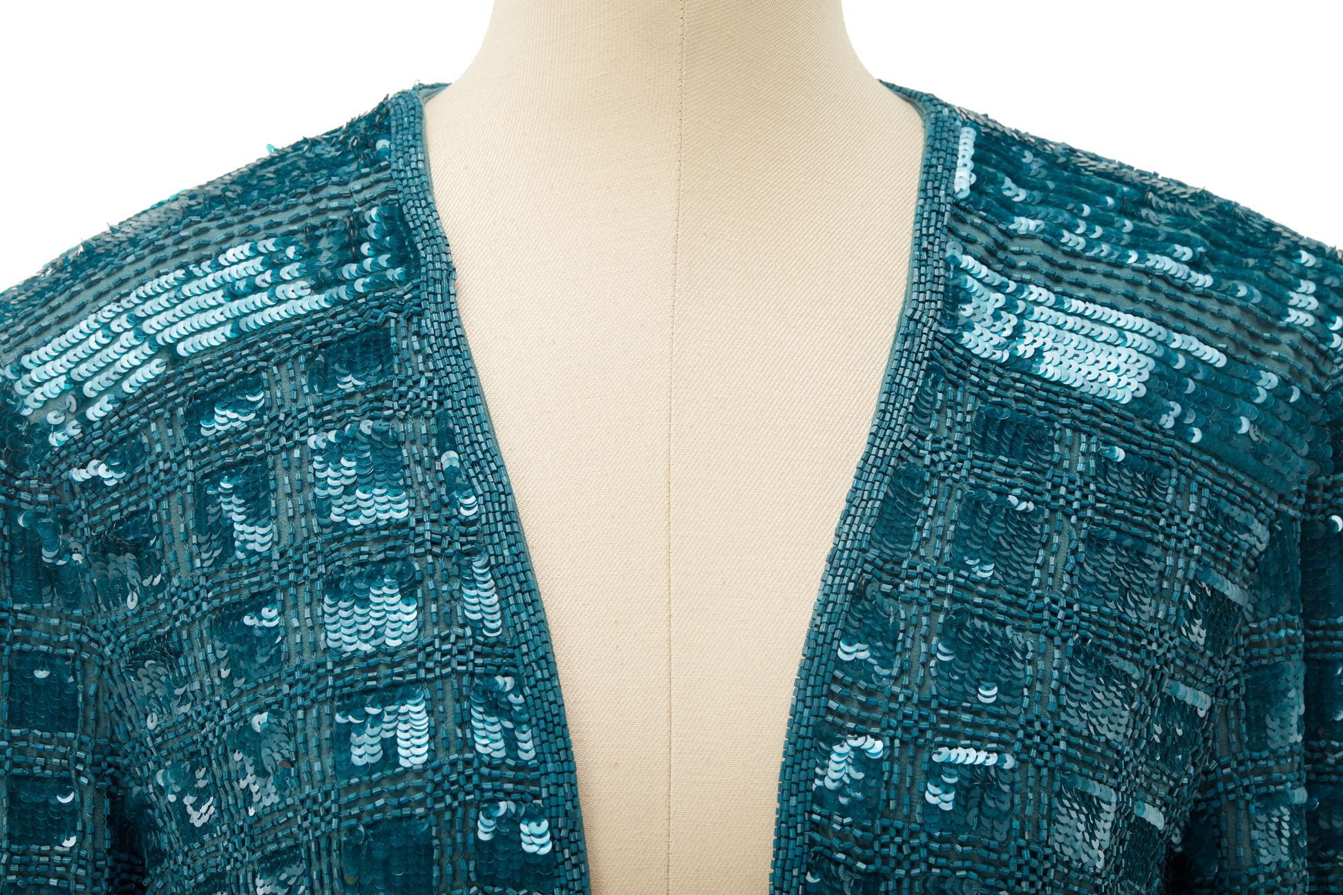 A CALYPSO ST BARTH SEQUINNED SILK CARDIGAN - Image 2 of 3