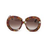 A PAIR OF VALENTINO MULTICOLOURED SUNGLASSES