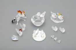 A COLLECTION OF SWAROVSKI BIRDS