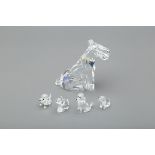 A COLLECTION OF SWAROVSKI CRYSTAL DOG FIGURINES