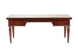 A LARGE HARDWOOD DESK