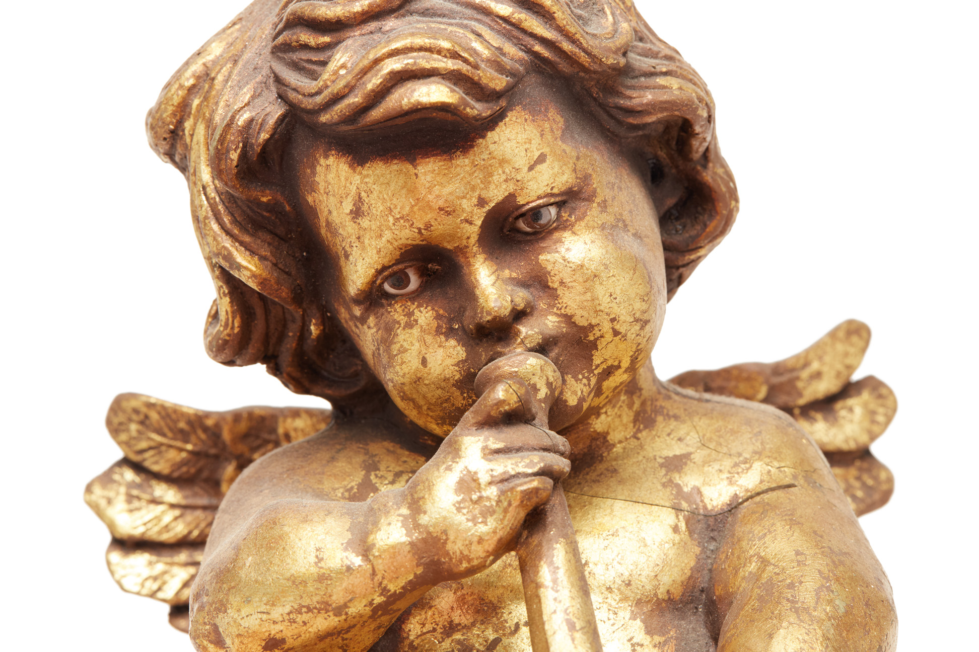 TWO GILT PUTTI - Image 3 of 6