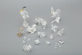 A COLLECTION OF SWAROVSKI ANIMAL FIGURINES