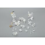 A COLLECTION OF SWAROVSKI ANIMAL FIGURINES