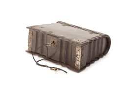 A DUTCH COLONIAL SILVER MOUNTED BIBLE BOX