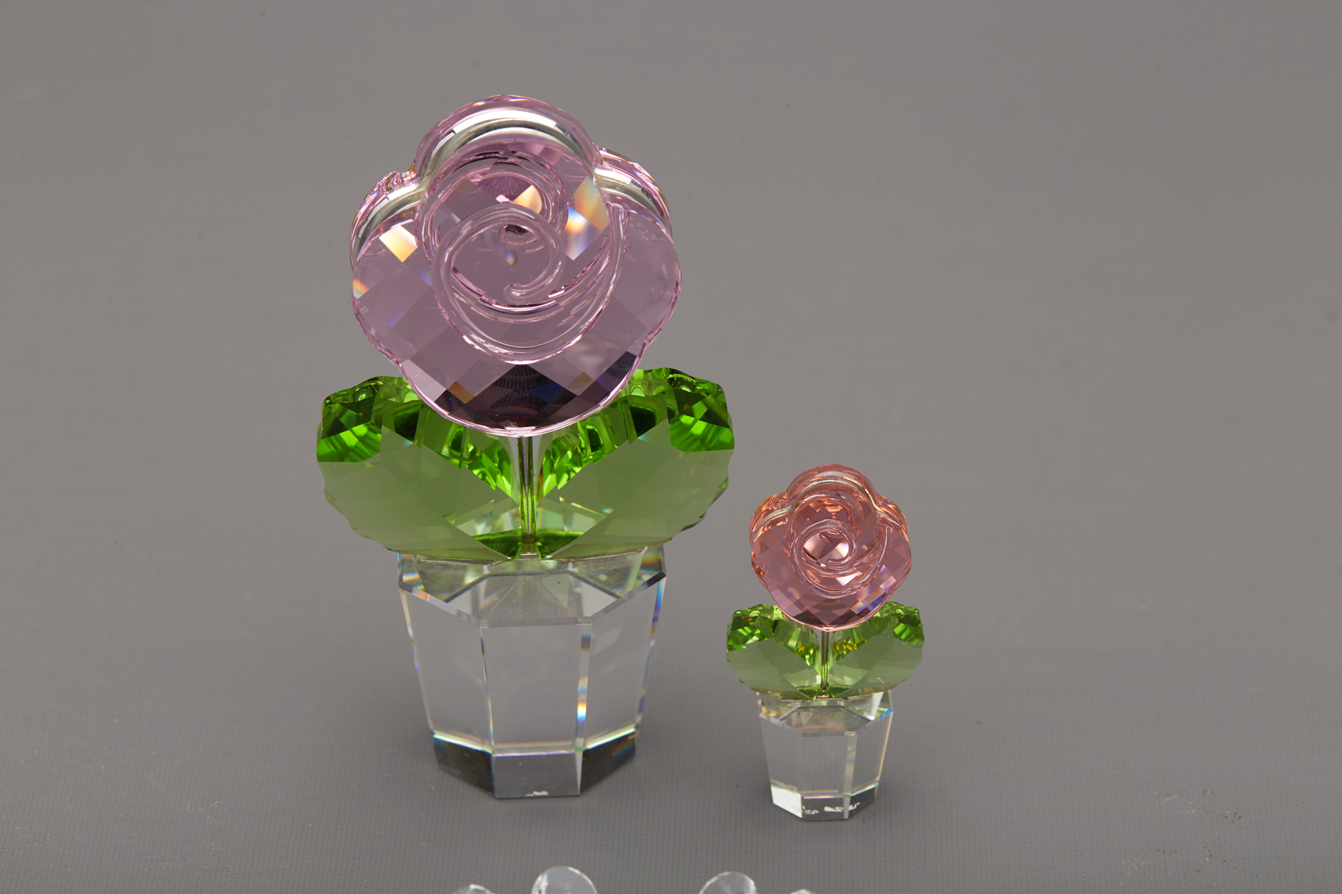TWO SWAROVSKI CRYSTAL FLOWERS & TWO MICE - Image 2 of 6