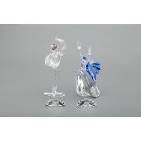 TWO SWAROVSKI 'MAGIC OF DANCE' FIGURES WITH PLAQUES