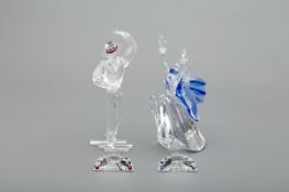 TWO SWAROVSKI 'MAGIC OF DANCE' FIGURES WITH PLAQUES