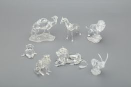 A COLLECTION OF SWAROVSKI AFRICAN ANIMAL FIGURES