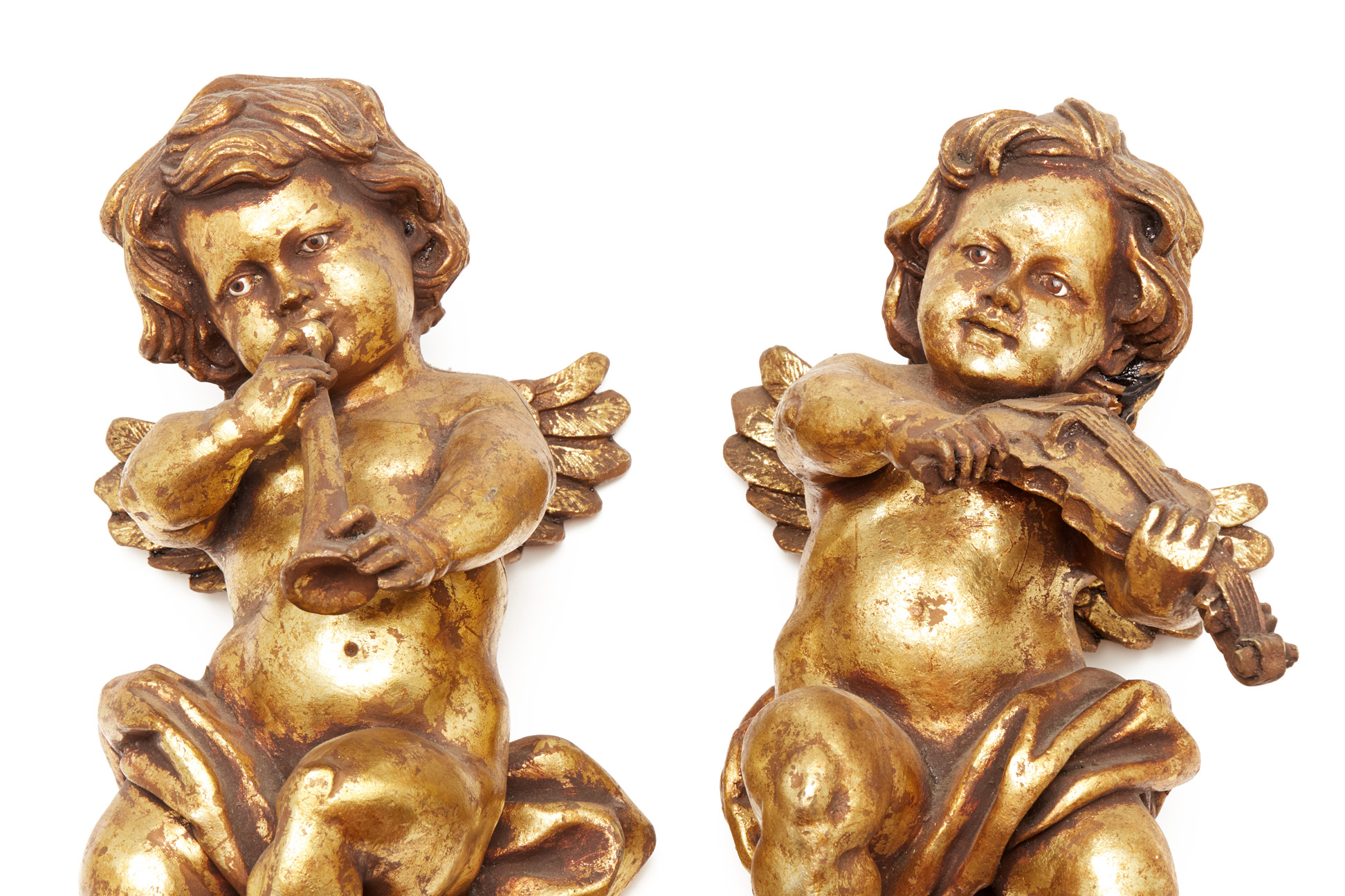 TWO GILT PUTTI - Image 2 of 6