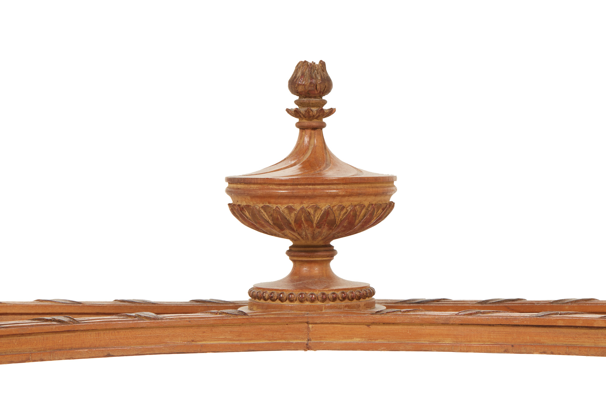 A FRENCH DEMI-LUNE MARBLE TOP CONSOLE TABLE - Image 6 of 8