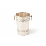 A SILVER PLATED TWIN HANDLED CHAMPAGNE BUCKET