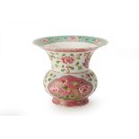 A STRAITS CHINESE PORCELAIN SPITTOON