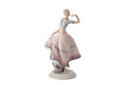 A LLADRO PORCELAIN FIGURE 'HINDU DANCER'