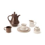 ​A NORITAKE PRIMASTONE TEA SERVICE FOR 16