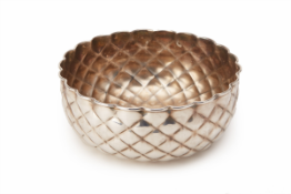 AN ITALIAN SILVER-PLATED BOWL