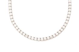 A DIAMOND RIVIERE NECKLACE